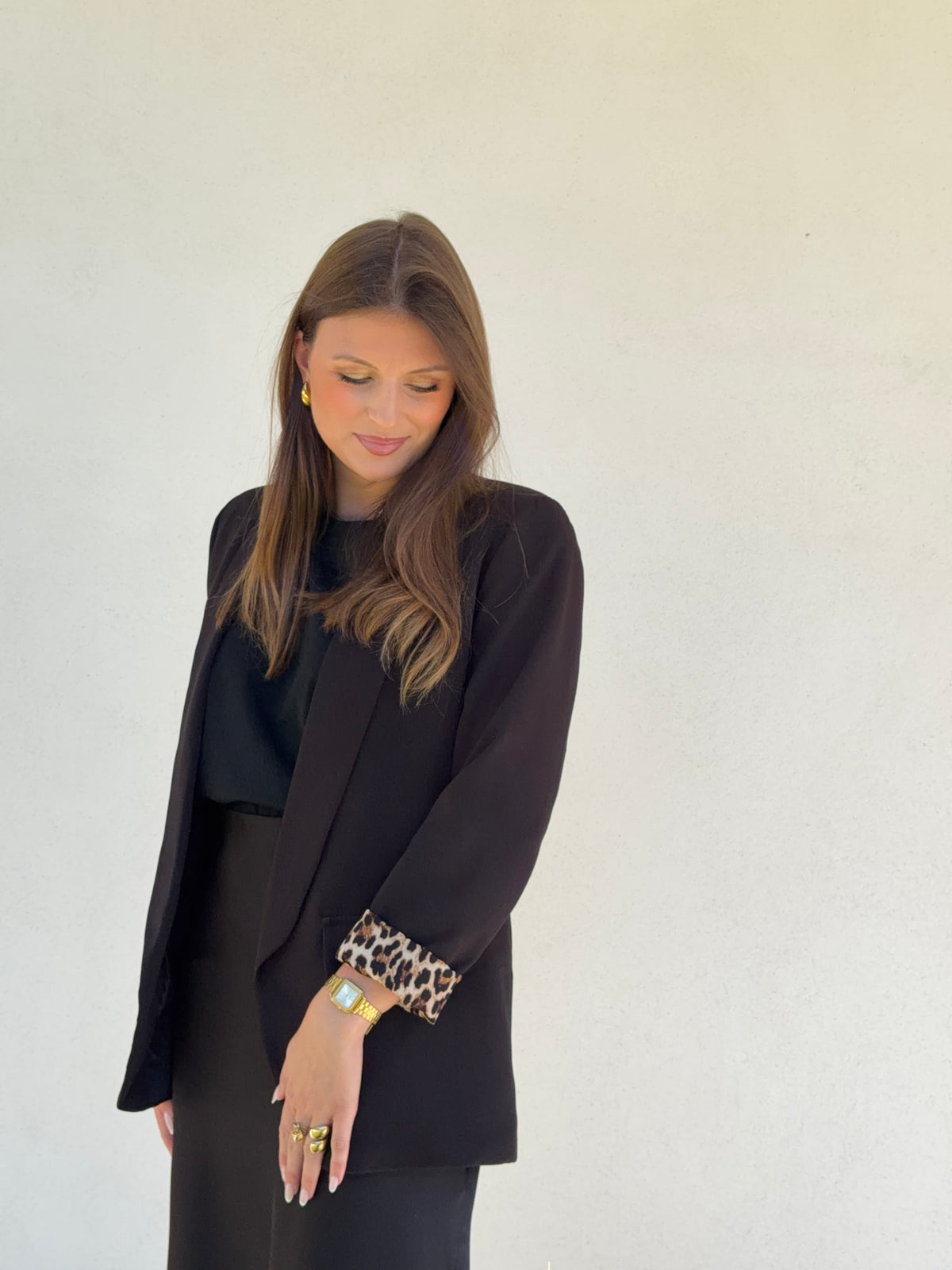 BLAZER | LÉOPARD NOIR