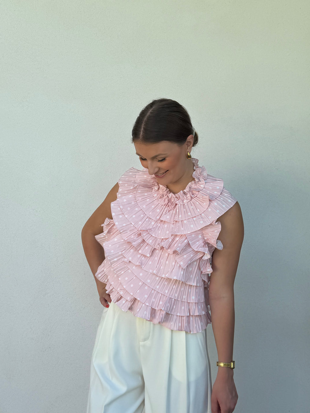 TOP | MADELEINE ROSE À POIS