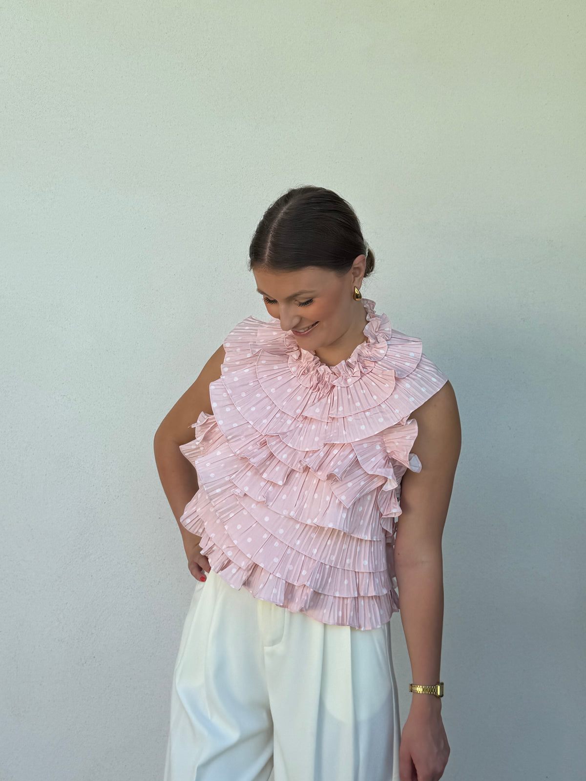 TOP | MADELEINE ROSE À POIS