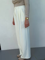 PANTALON DE TAILLEUR | EMIE ÉCRU