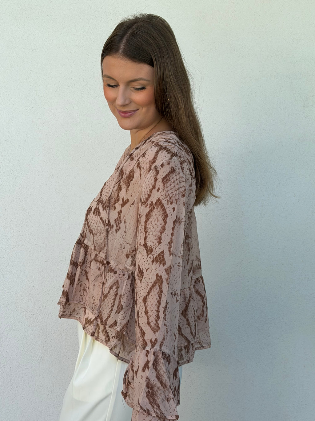 BLOUSE | PYTHON BRUN