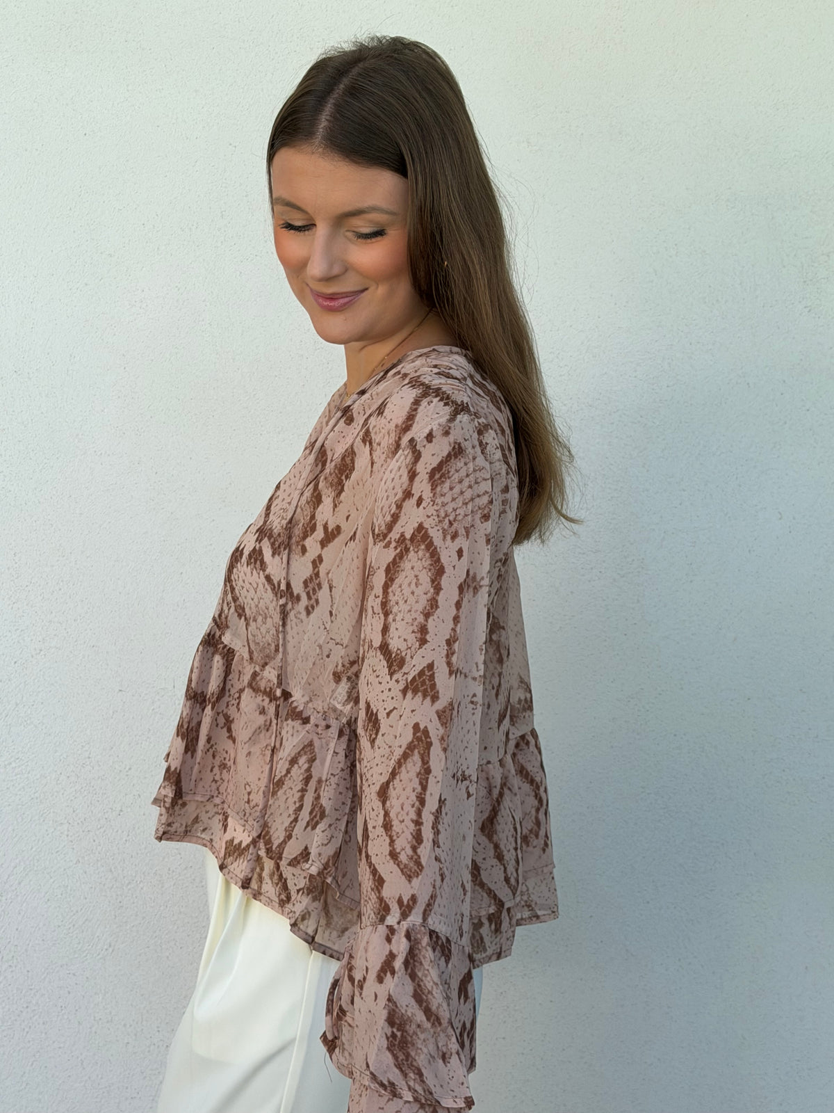 BLOUSE | PYTHON BRUN