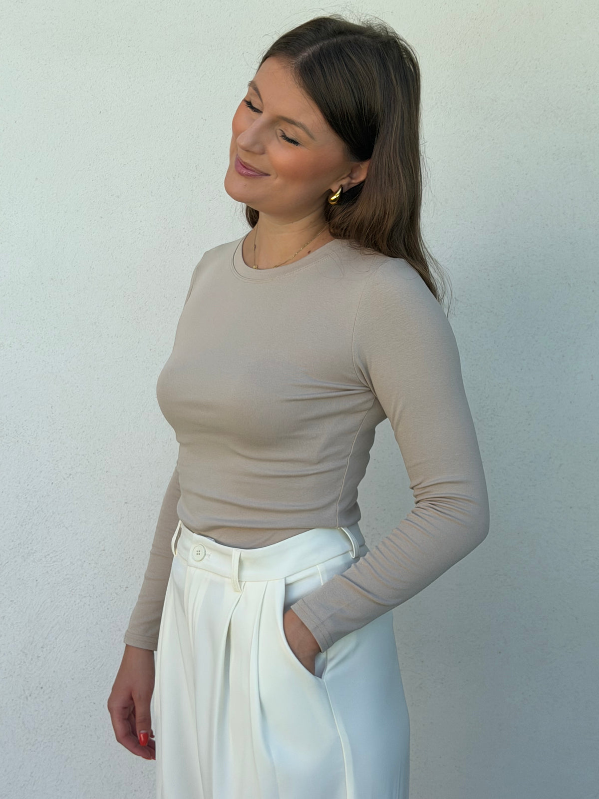 PANTALON DE TAILLEUR | EMIE ÉCRU
