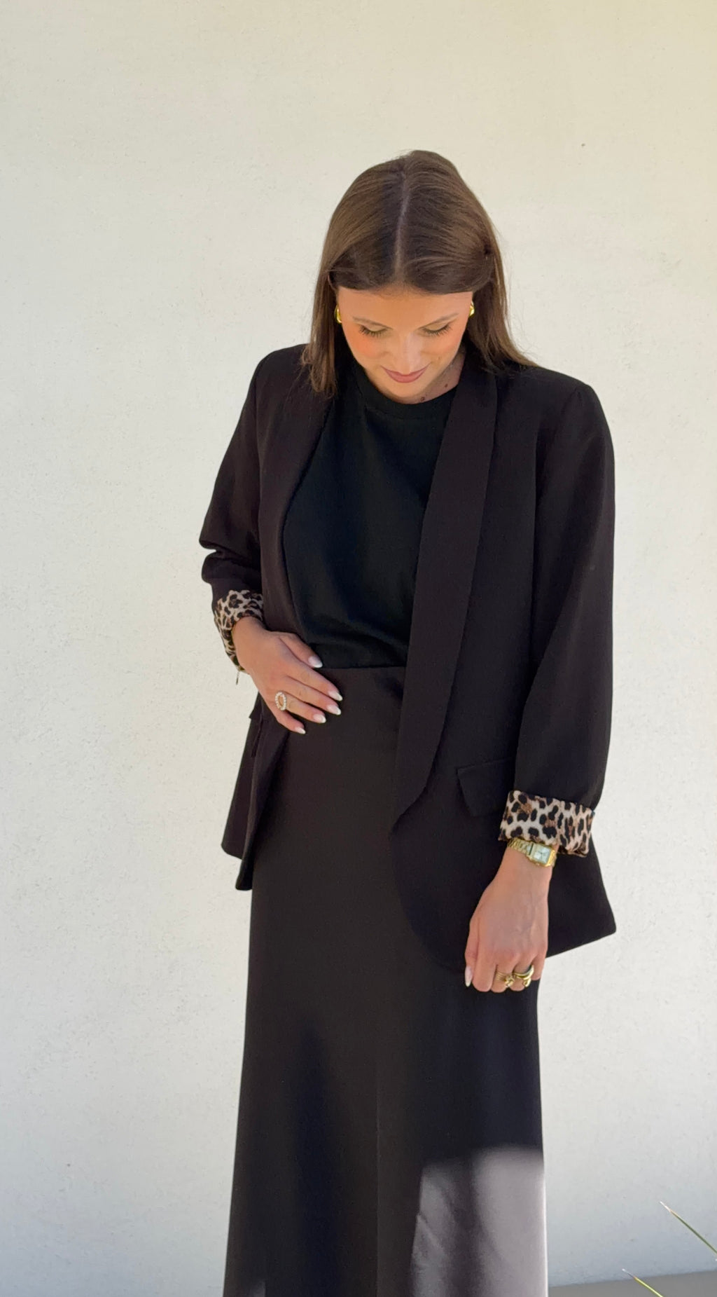 BLAZER | LÉOPARD NOIR