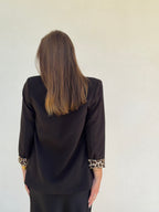 BLAZER | LÉOPARD NOIR