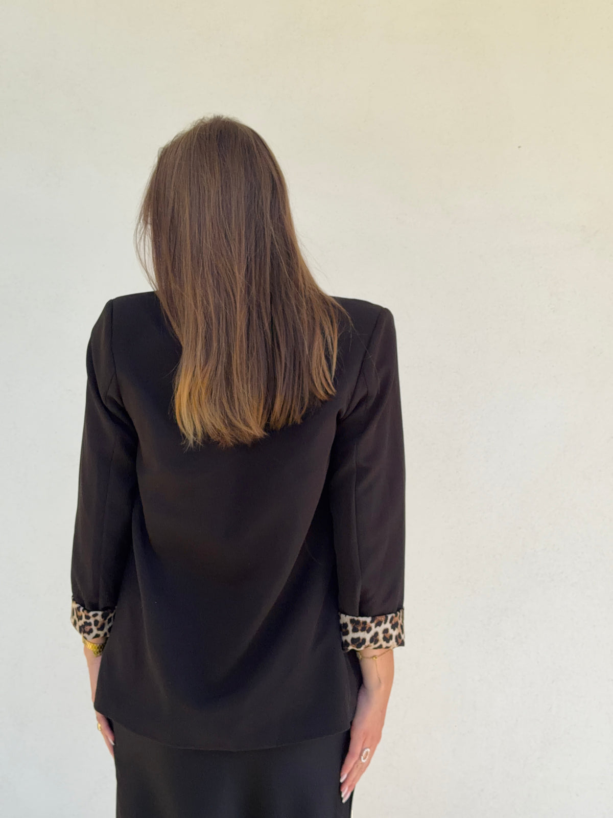 BLAZER | LÉOPARD NOIR