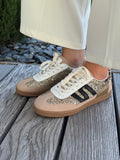 BASKETS | LÉOPARD BEIGE ET DORÉ