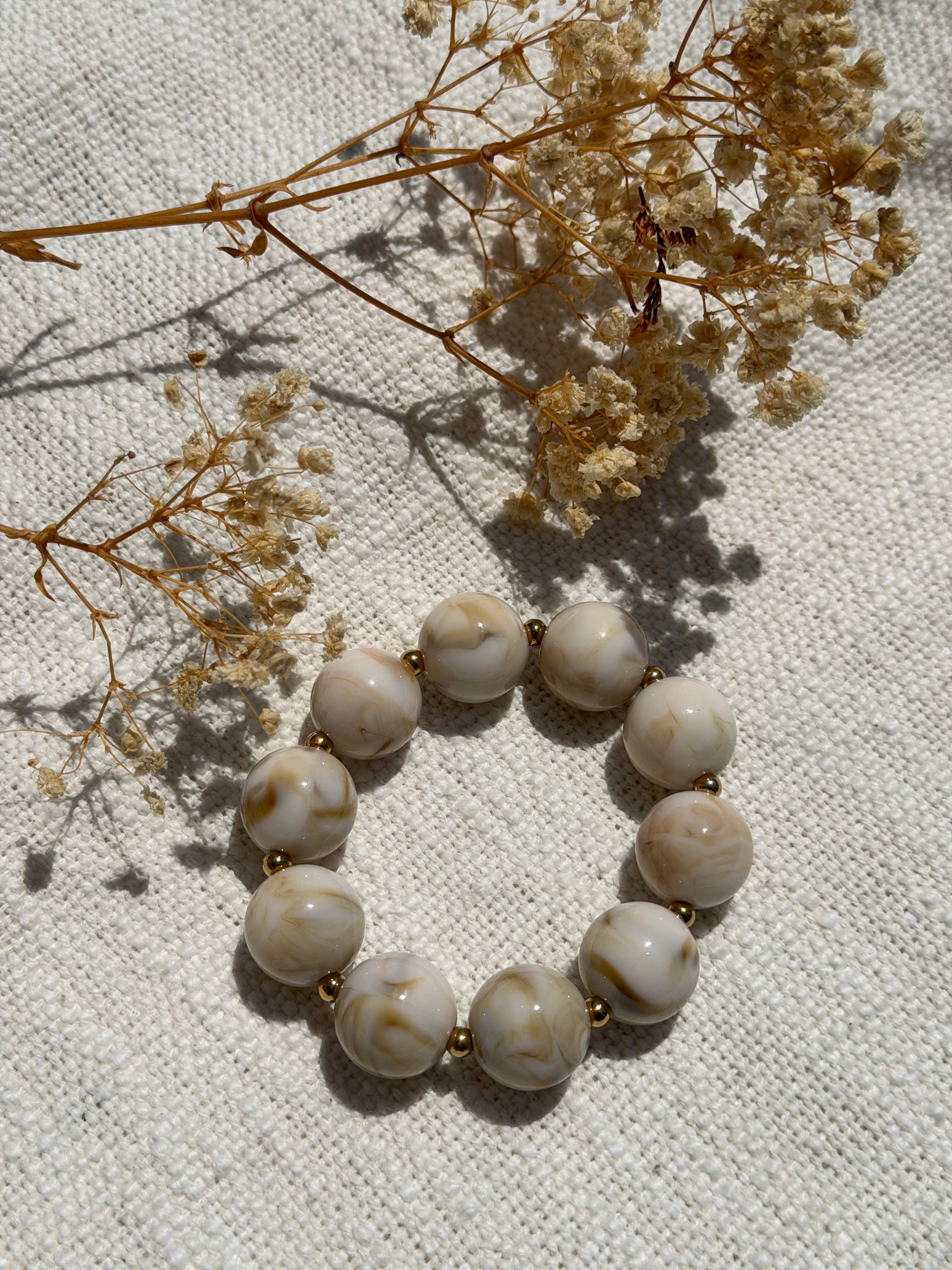 BRACELET | PERLES MARBRÉES
