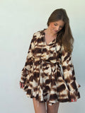 ROBE | LÉANE MARRON ET BEIGE