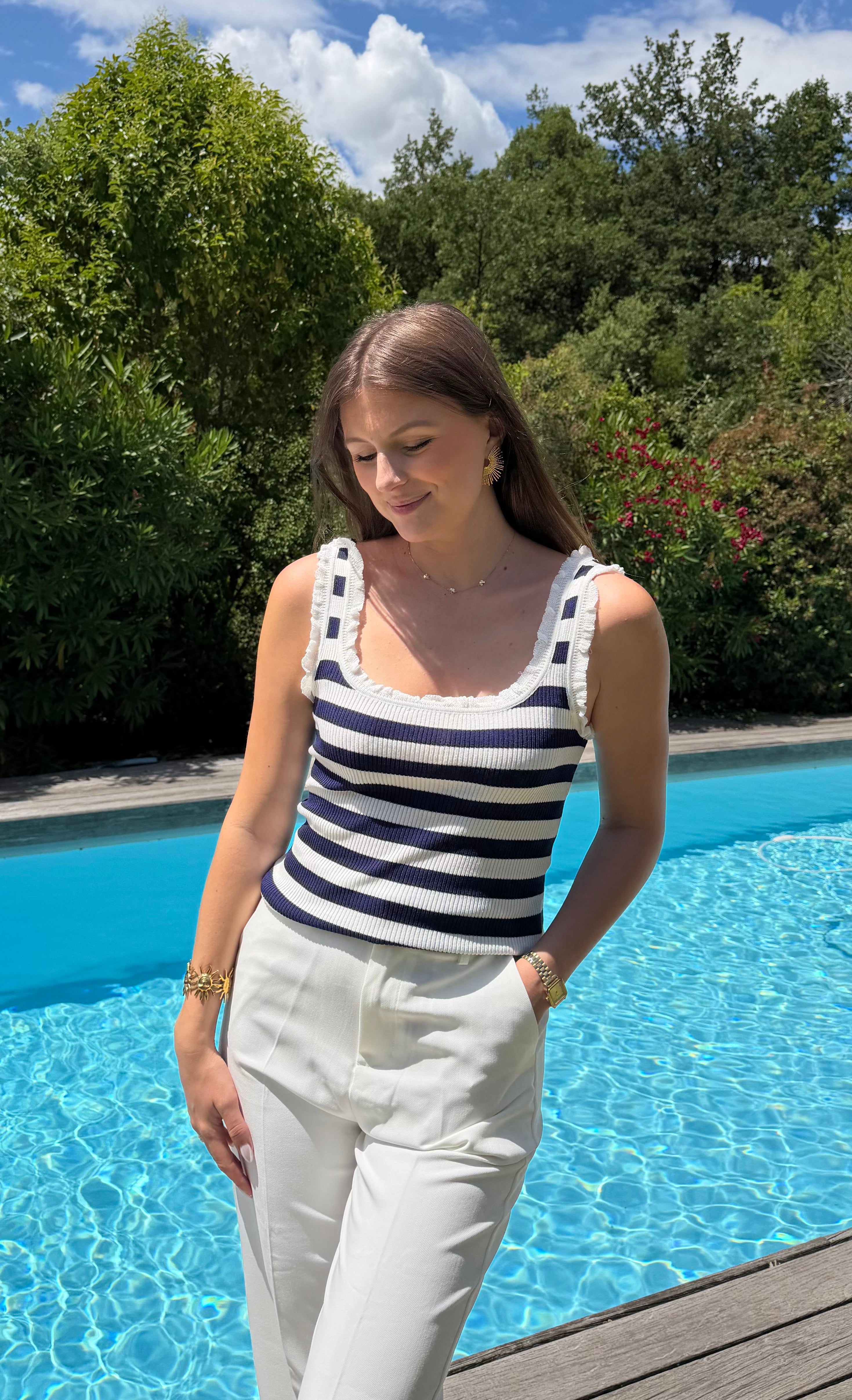 DÉBARDEUR | MARINIÈRE BLEU
