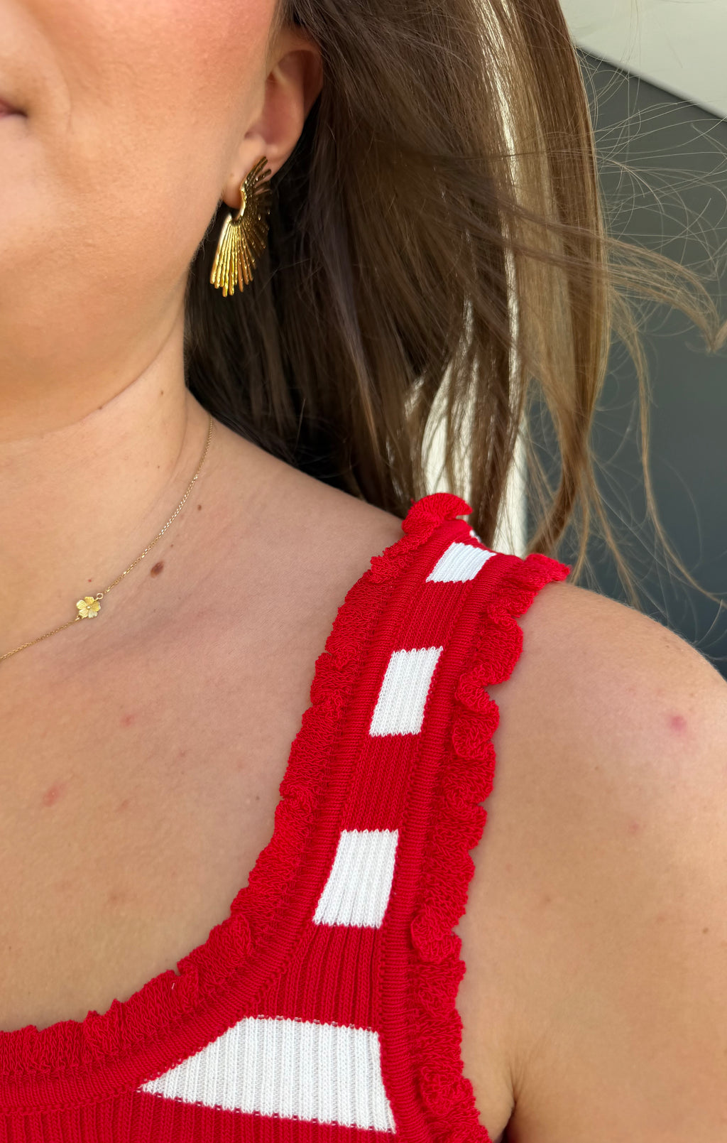 DÉBARDEUR | MARINIÈRE ROUGE