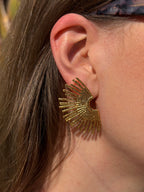 BOUCLES D'OREILLES SOLEIL DORÉES