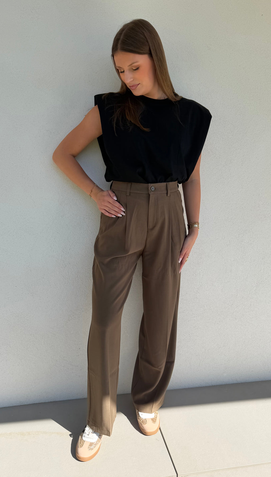 PANTALON DE TAILLEUR | EMIE KAKI