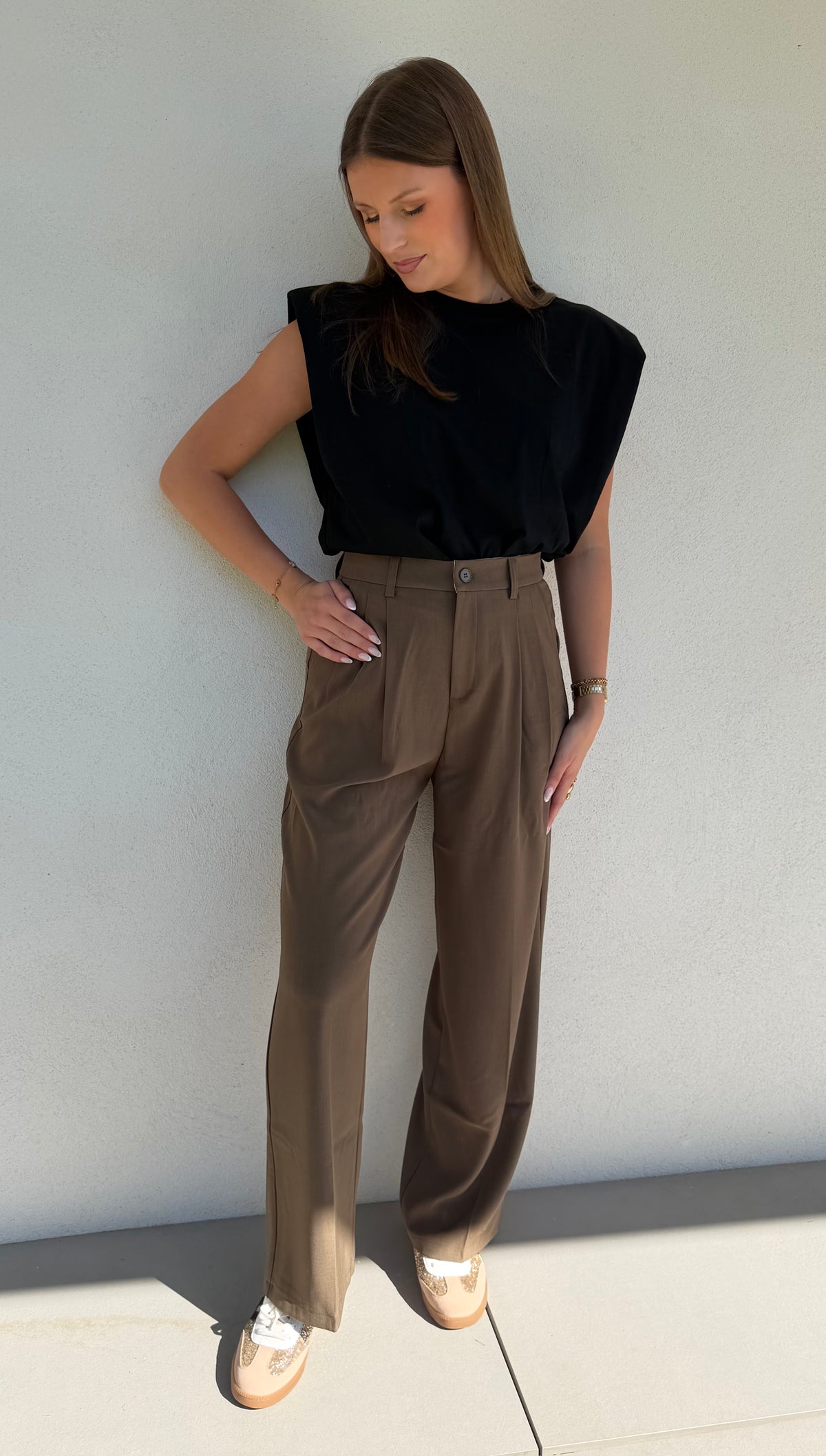 PANTALON DE TAILLEUR | EMIE KAKI