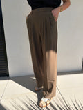 PANTALON DE TAILLEUR | EMIE KAKI