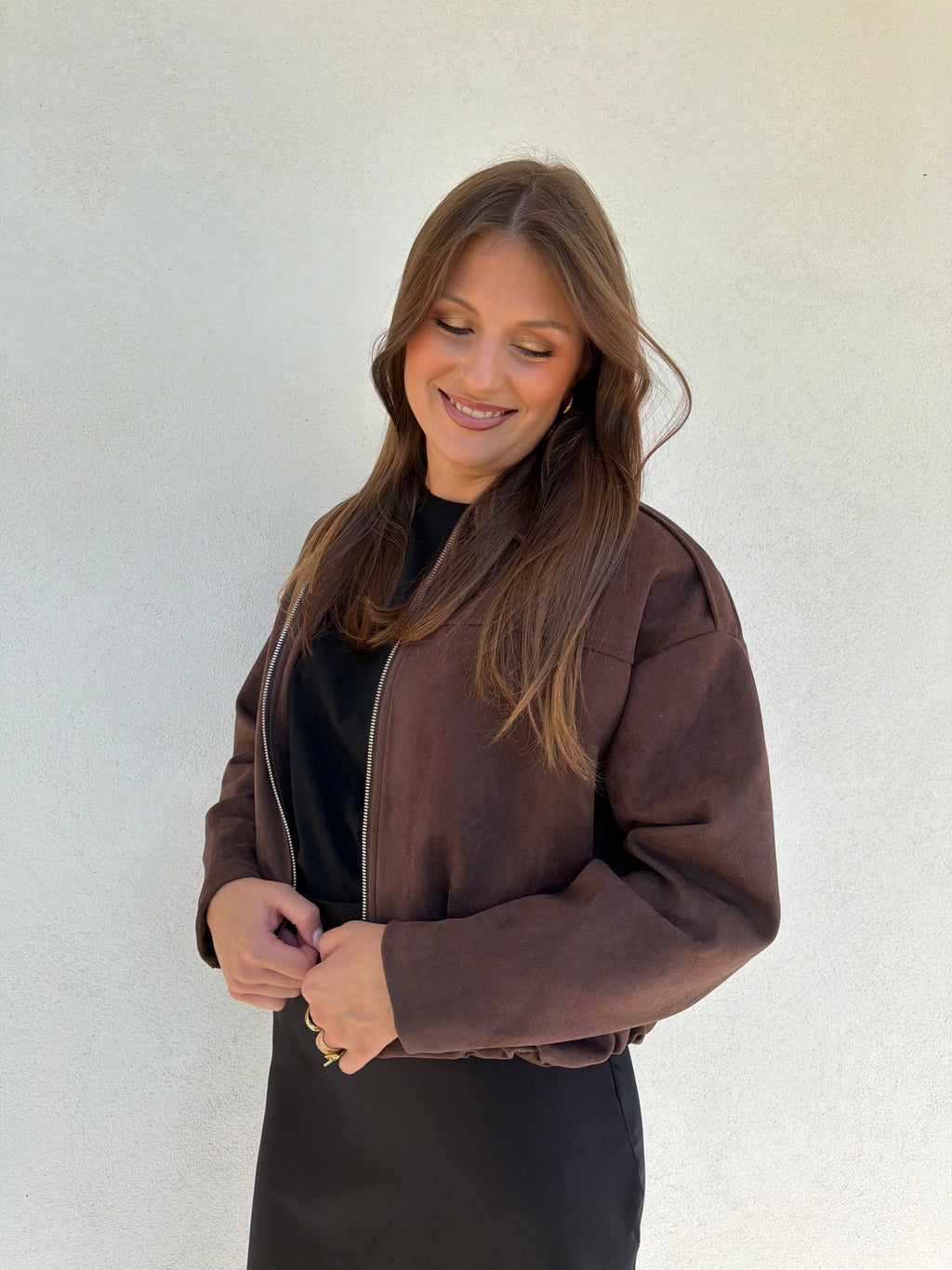 BLOUSON | ALICE MARRON FONCÉ