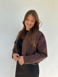 BLOUSON | ALICE MARRON FONCÉ