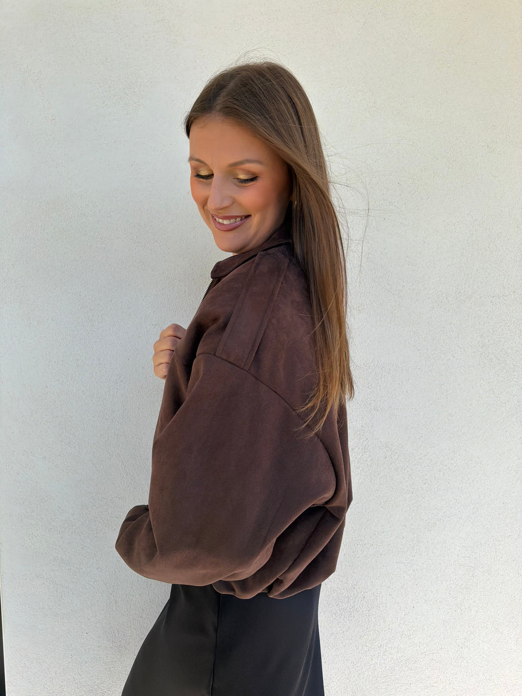 BLOUSON | ALICE MARRON FONCÉ