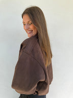 BLOUSON | ALICE MARRON FONCÉ