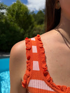 DÉBARDEUR | MARINIÈRE ORANGE