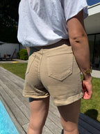 SHORT LOLA TAUPE