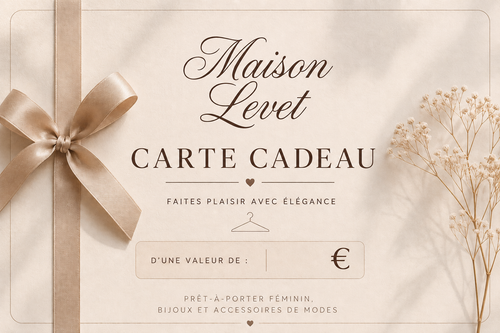 carte cadeau maison levet prêt à porter féminin