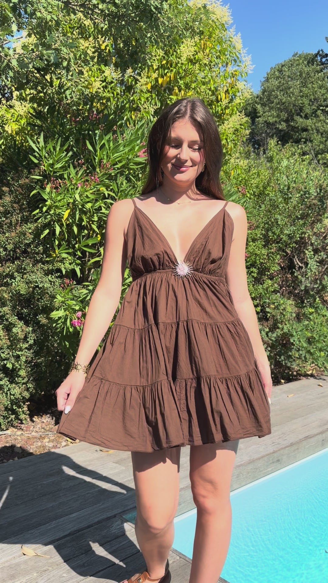 ROBE | SOLÉNE COURTE CHOCOLAT