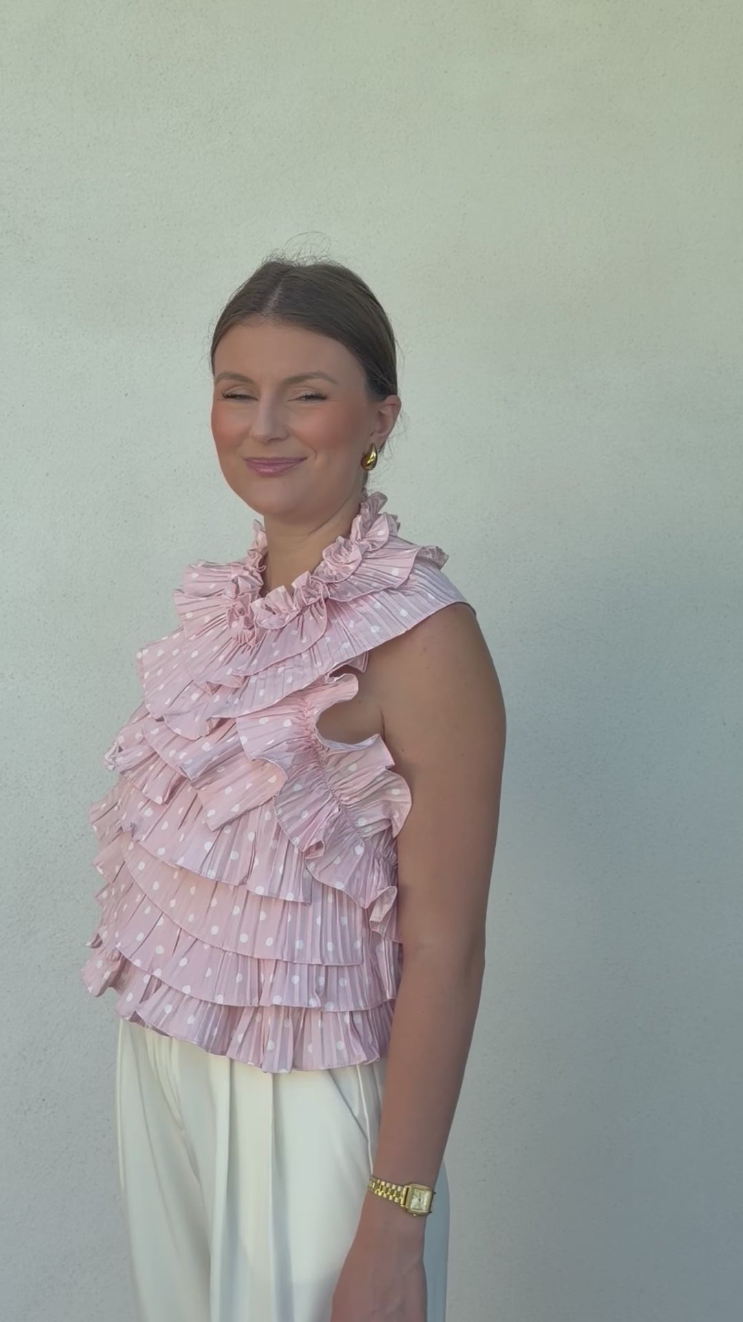 TOP | MADELEINE ROSE À POIS