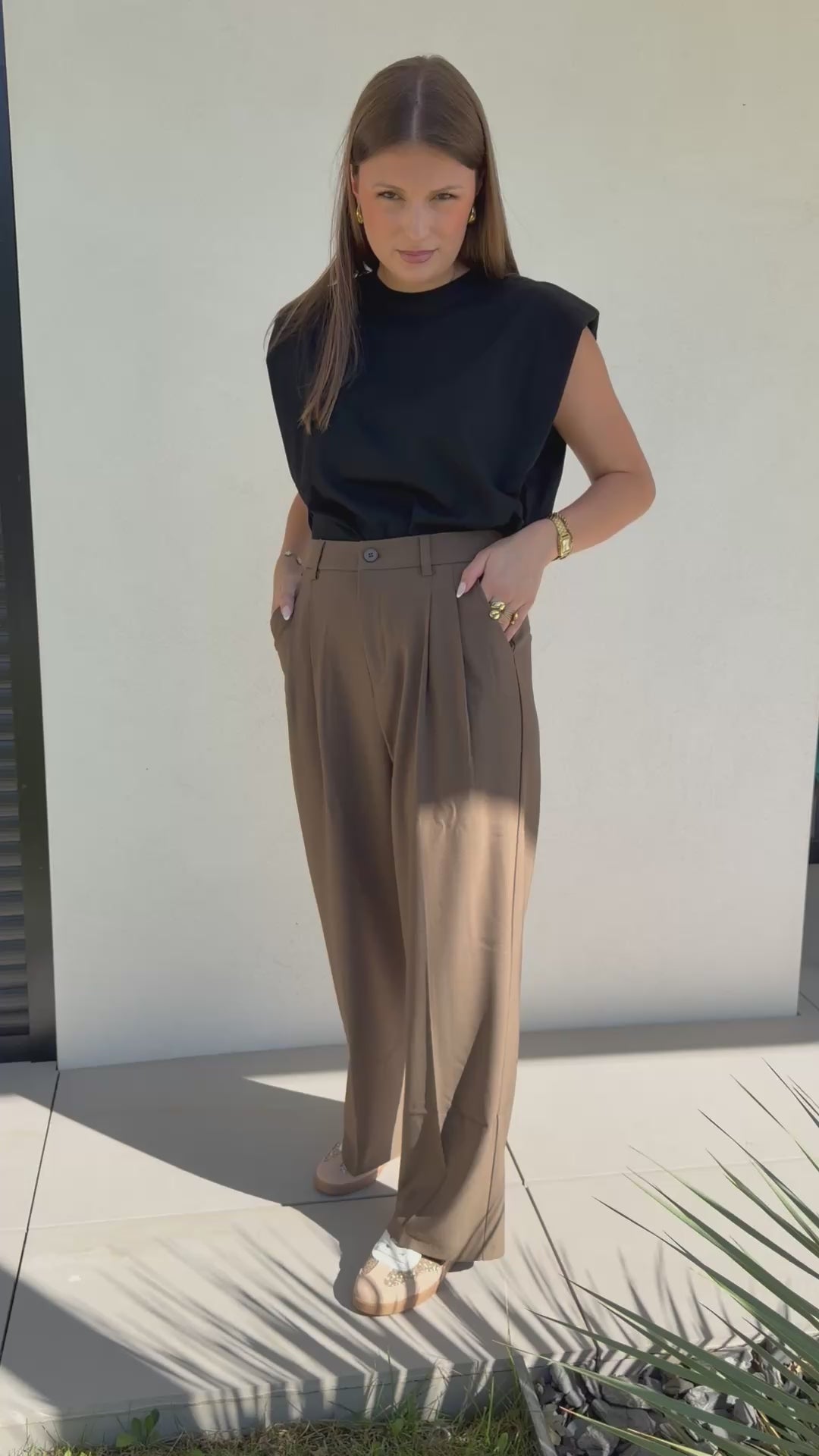 PANTALON DE TAILLEUR | EMIE KAKI