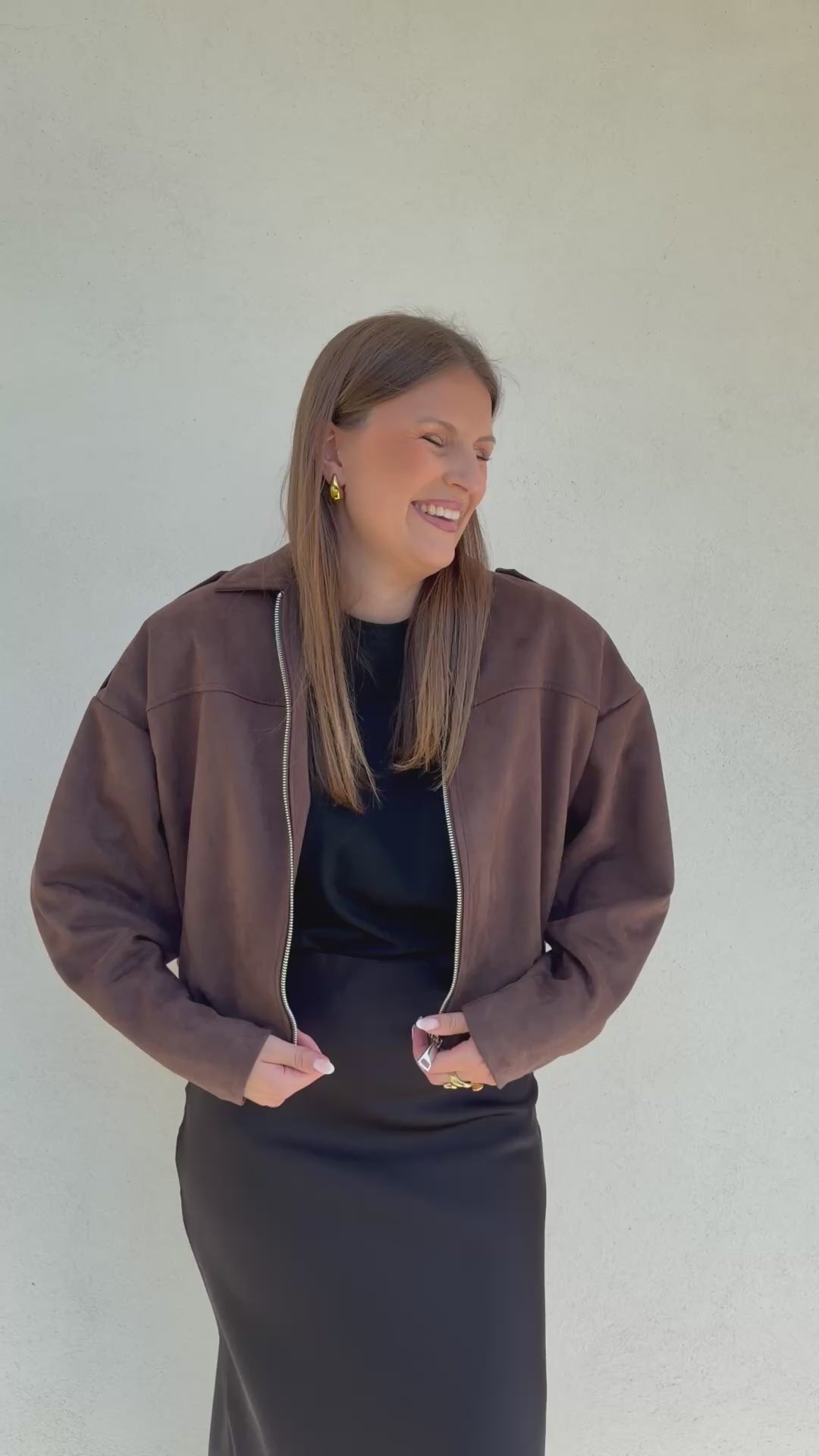 BLOUSON | ALICE MARRON FONCÉ
