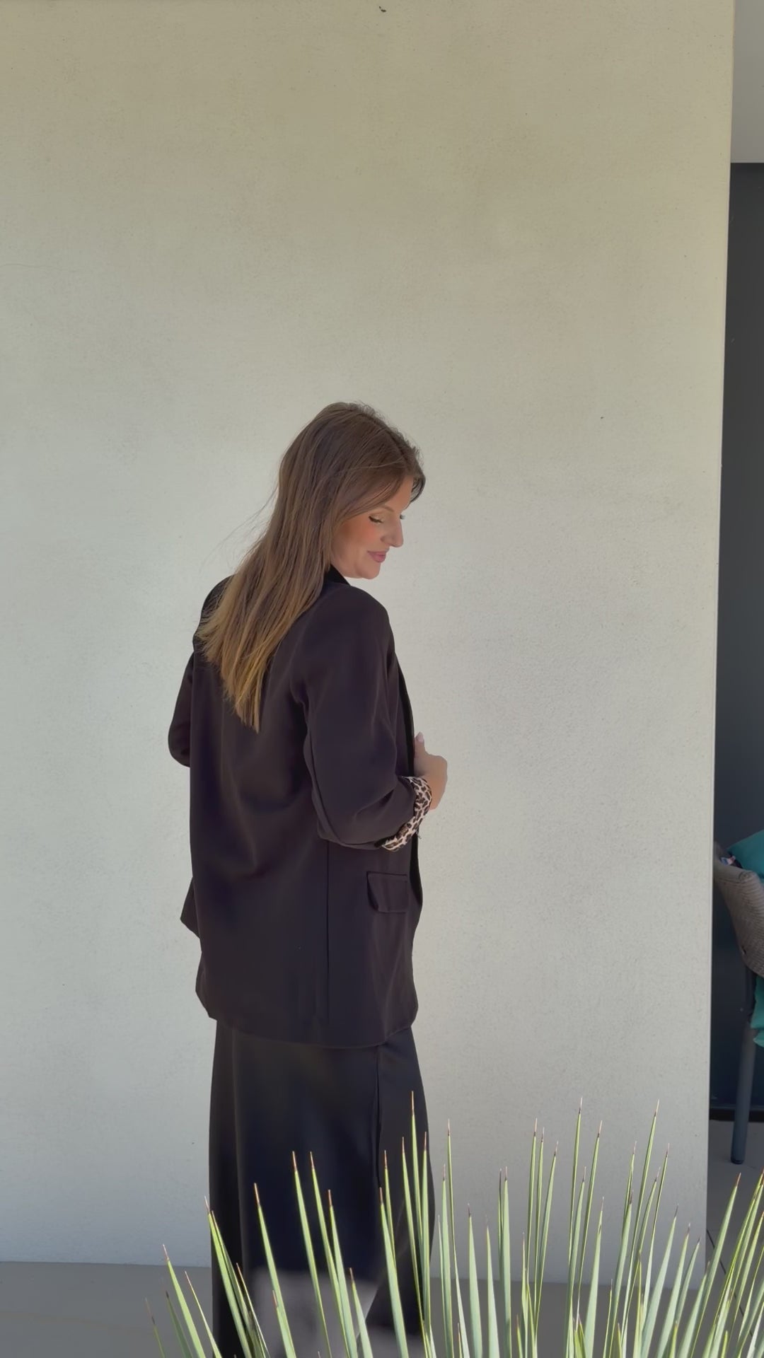 BLAZER | LÉOPARD NOIR