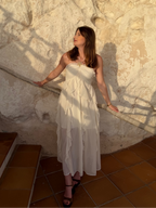 robe longue victoria blanche style élégant pour femme